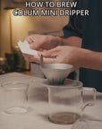 COLUM Mini Dripper | Stainless Steel + Glass Coffee Brewer