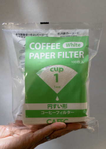Best Pour Over Filter Paper - Cafec White - Small Size -Flower Origami V60
